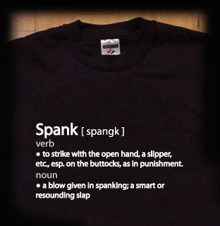 spank definition t shirt